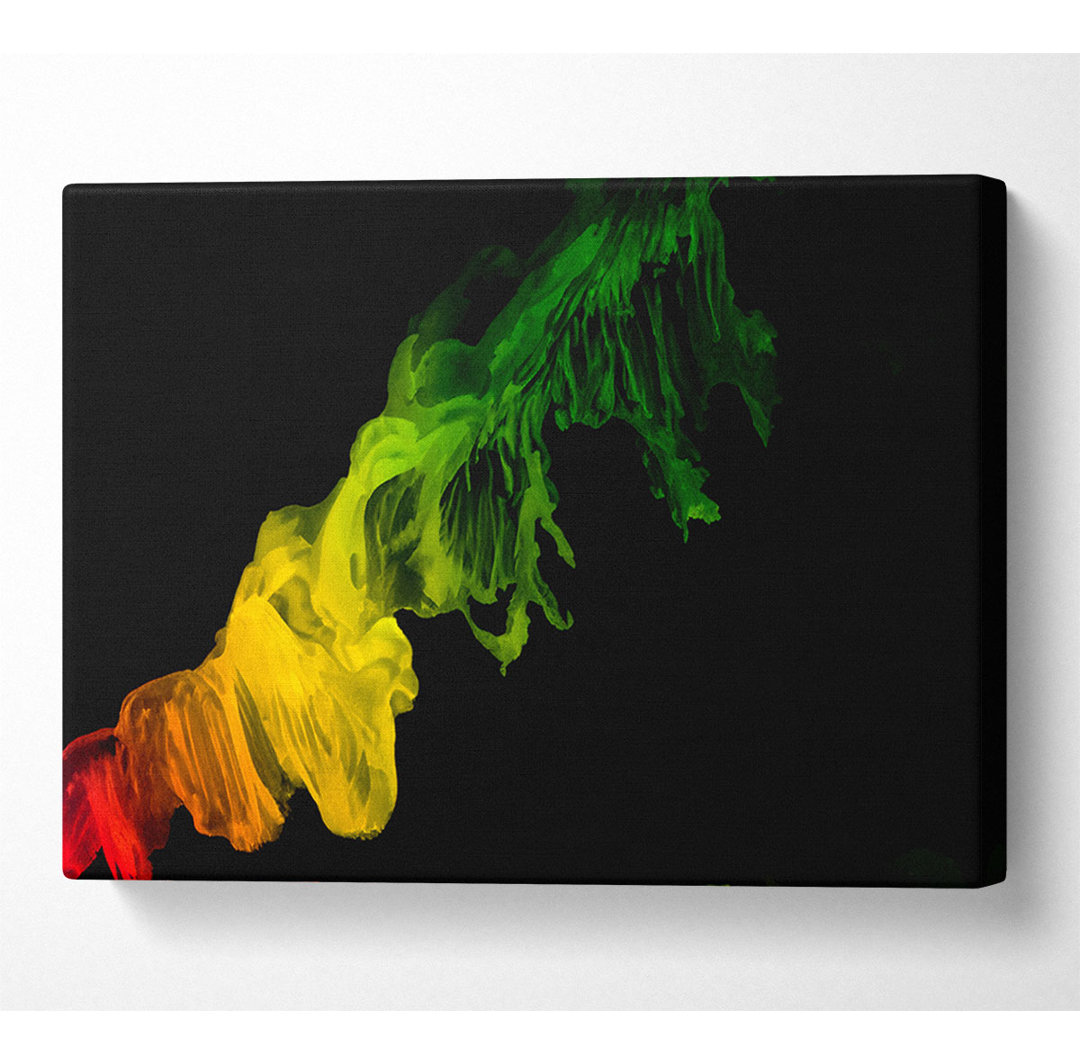 Kunstdruck Smoke Twist Rainbow