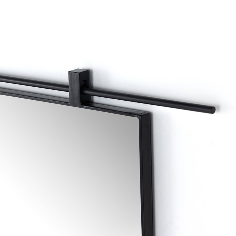 Chico D-Shaped Metal Wall Mirror