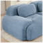Canapé modulaire en velours côtelé 6 pièces l 116,1 po x P 69,2 po x H 27,5 po Aere