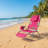 3 In 1 Foldable Portable Outdoor Beach Chair With Footrest And Adjustable Backrest For Beach Poolside Camping Relaxation Use-970161186