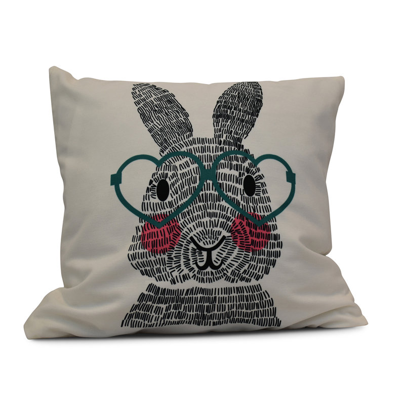 Funky Junky Reversible Throw Pillow, 16" H x 16" W, Teal