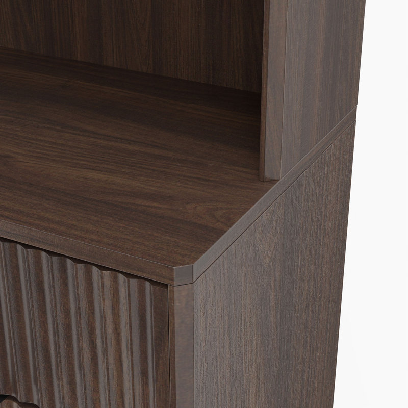 Garde-manger haut de 67 po avec poubelle inclinable Allendale (non inclus), Noyer