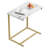 Gilsum C-Table End Table with Solid Wood Top and Steel Base-975562262-975562260