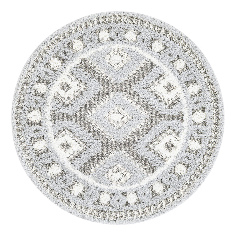Jerris Geometric Indoor Rug, Round 3'3"