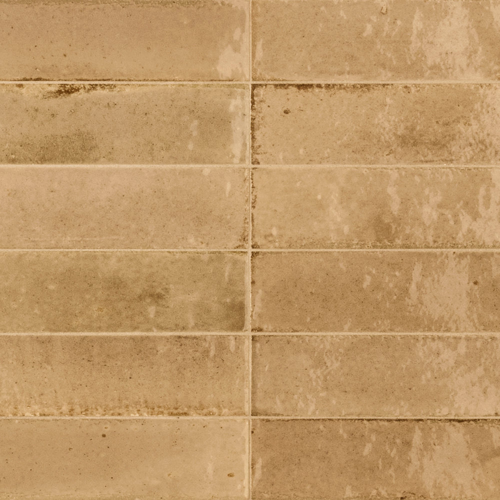Flatiron 2 3/8" x 9 7/16" Glossy, Beige