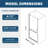Universal Pivot Shower Door,Open Outside,With 1/4" Tempered Glass-112539571