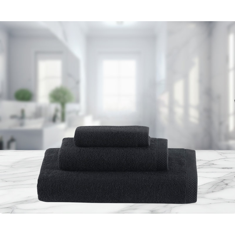 COTE D'azur - safran - ensemble de 3 (noir et blanc), Noir