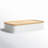 Oloran Recycled Plastic Bin with Bamboo Lid-79030726
