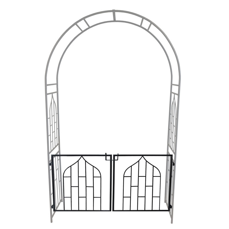 Garden Gate Gate - Entrée de jardin décorative en acier à double porte