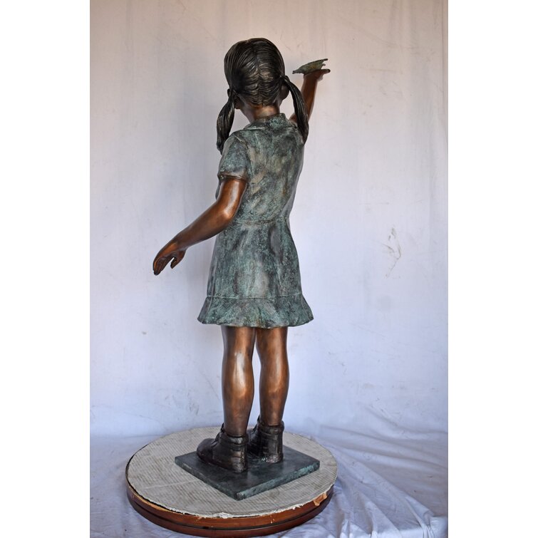 Stick Figure Girl Statuette
