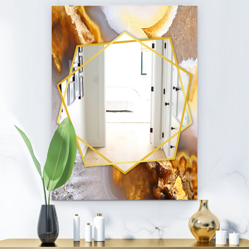 Miroir mural Agate at Crystals, H 39,4 po x l 29,5 po