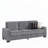 Corduroy Fabric 3-Seater Sofa-1331550183