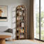 Storage Rack,6-Tier Bookshelf,Slim Arched Bookcase