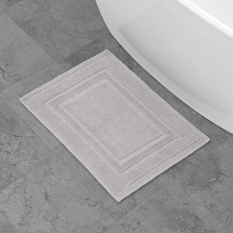 Bath Rug, Washed Beige, 17" W x 24" L