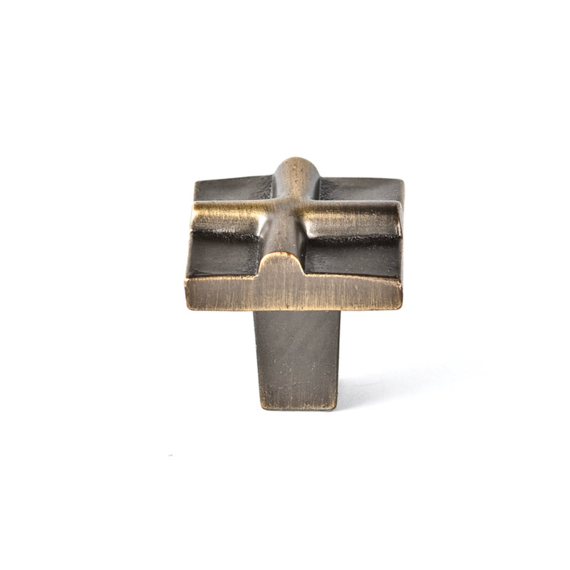 Rio 1" Length Novelty Knob, Antique Brass