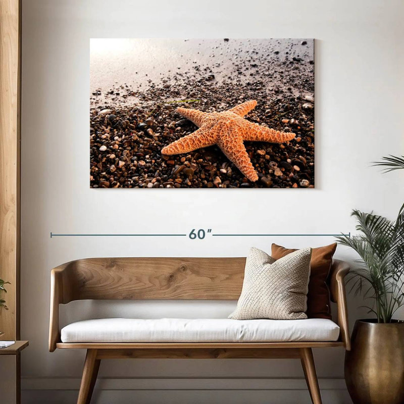 Orange Starfish, 30" H x 45" W