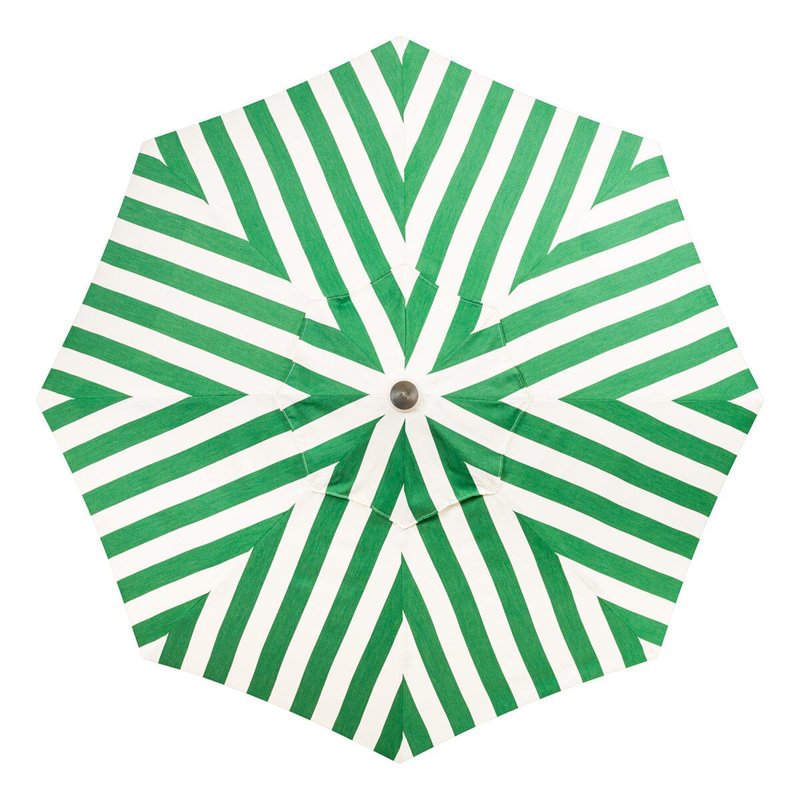 Market 84'' W Umbrella, Green/White