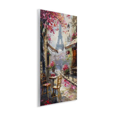 Romantic Paris Cafe Wall Plaque, design by LSR Creative Studio