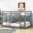 Dhulin Kids Twin Over Twin Bunk Bed-837964140