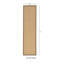 Tapis berbère beige fait à la main avec bordure en coton beige fait à la main Nannette-318925313