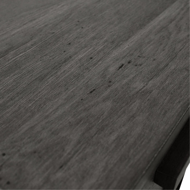 Table de chevet rustique 1, aspect gris imitation bois