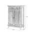 Banc de rangement pour chaussures en bois massif noyer