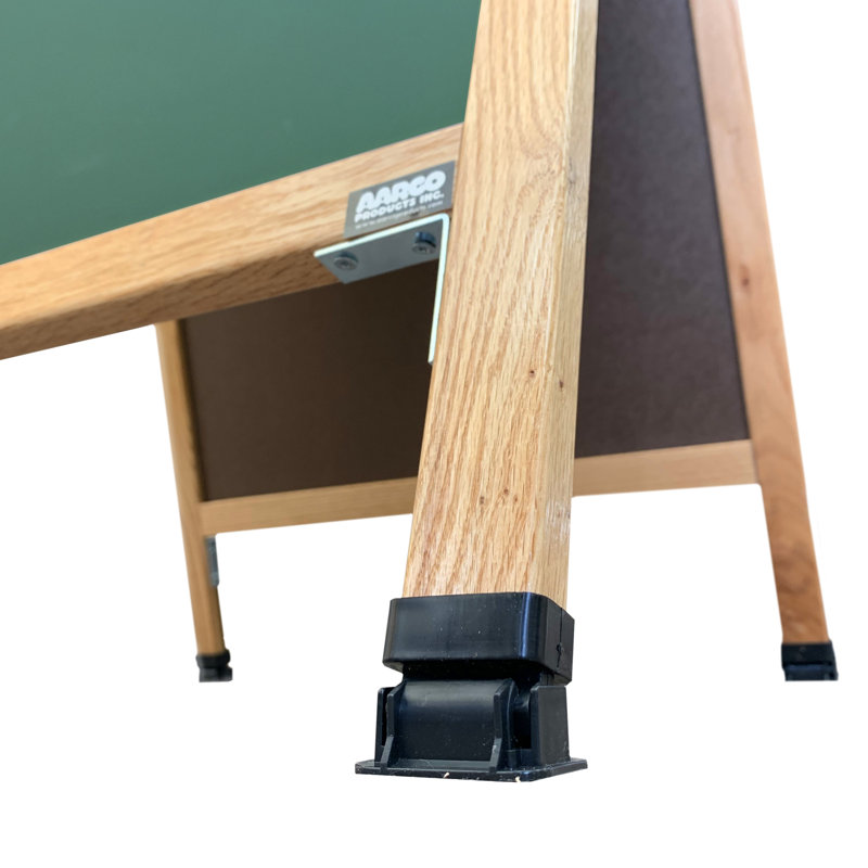 Tableau noir en position libre A-Frame Sidewalk, H 3 pi 6 po x l 1 pi 6 po, Vernis transparent