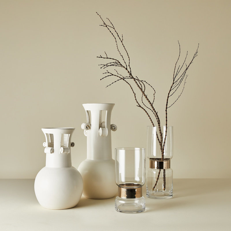 Ceramic / Porcelain Table Vase, Overall Height-  15.75"