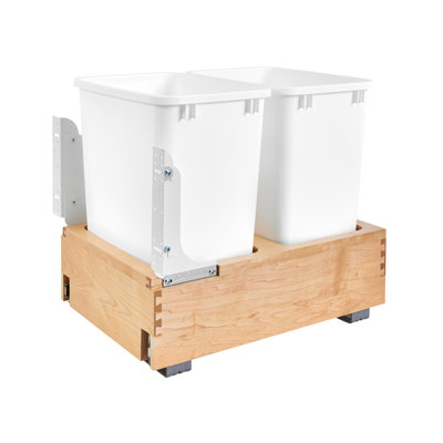 Rev-A-Shelf Bottom Mount Pullout Waste Trash Container Bin