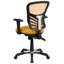 Mid-Back Mesh Multifunction Executive Swivel Ergonomic Office Chair with Adjustable Arms-1538312317