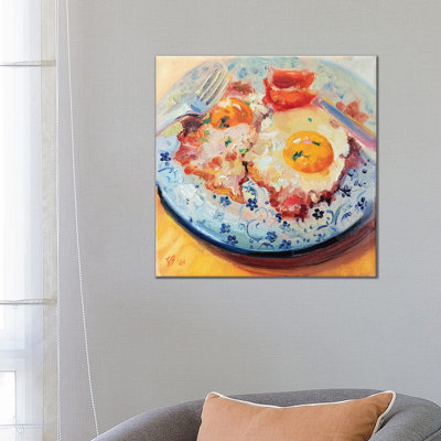 Bacon and Eggs 1 Piece Wrapped Canvas Painting