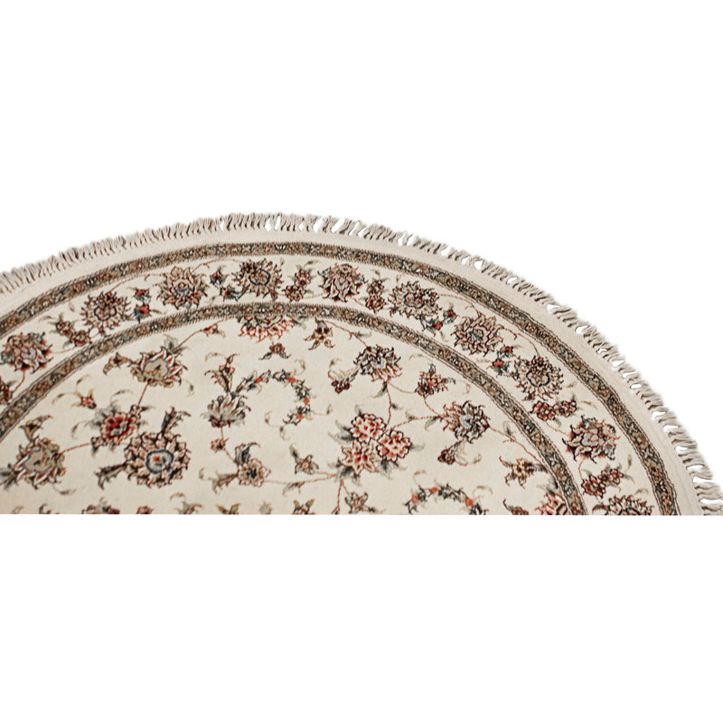 Hand Knotted Area Rug in Ivory