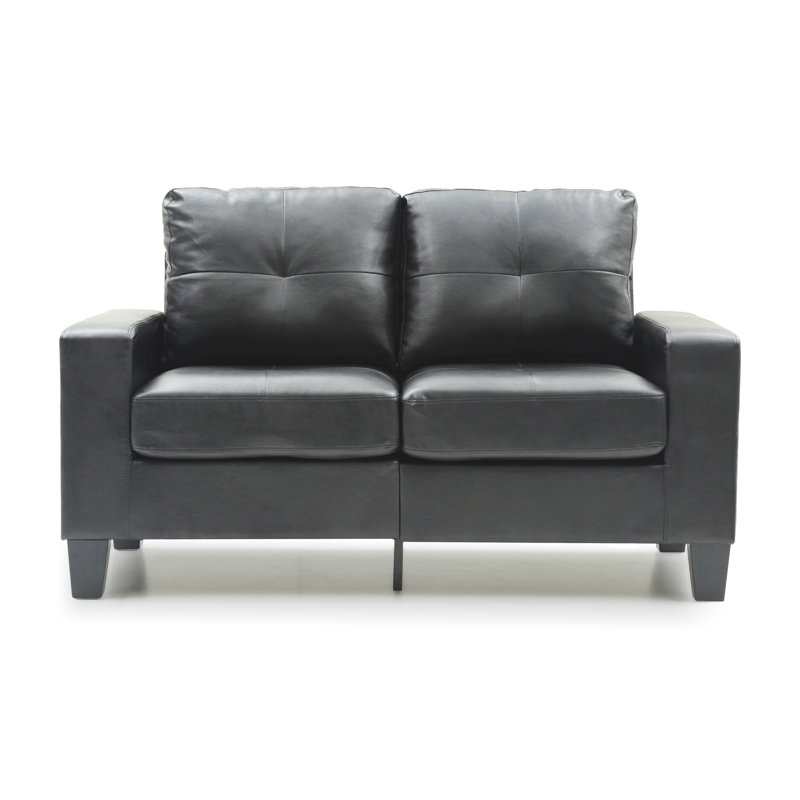 Causeuse modulaire Newbury, noir, Noir