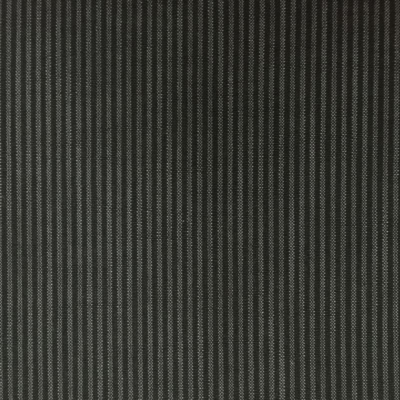 Striped Linen Blend Fabric, Black