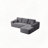 Cloud Sectional Sofa L Shape Chaise Side Pockets Modular Deep Seating No Assembly