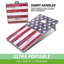 GoSports LED American Flag Cornhole Set, Regulation Size