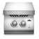 Built-in 700 Series 12" Inline Dual Range Burner, Stainless Steel