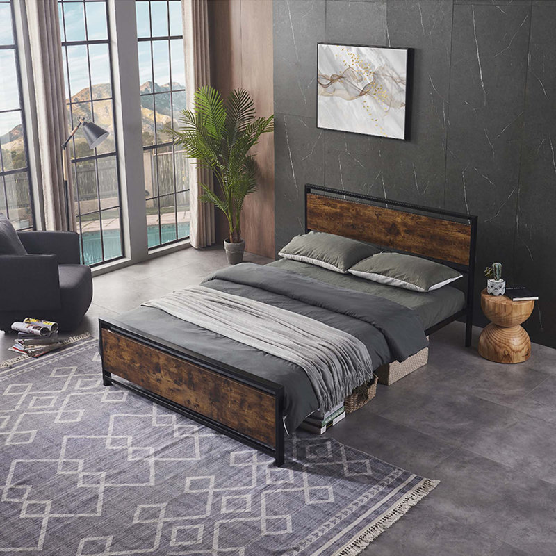 Sturdy Metal Bed Frame for Bedroom, Enhancing Modern Comfort and Style