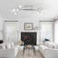 12-Light 110cm LED Integrated Flush Mount