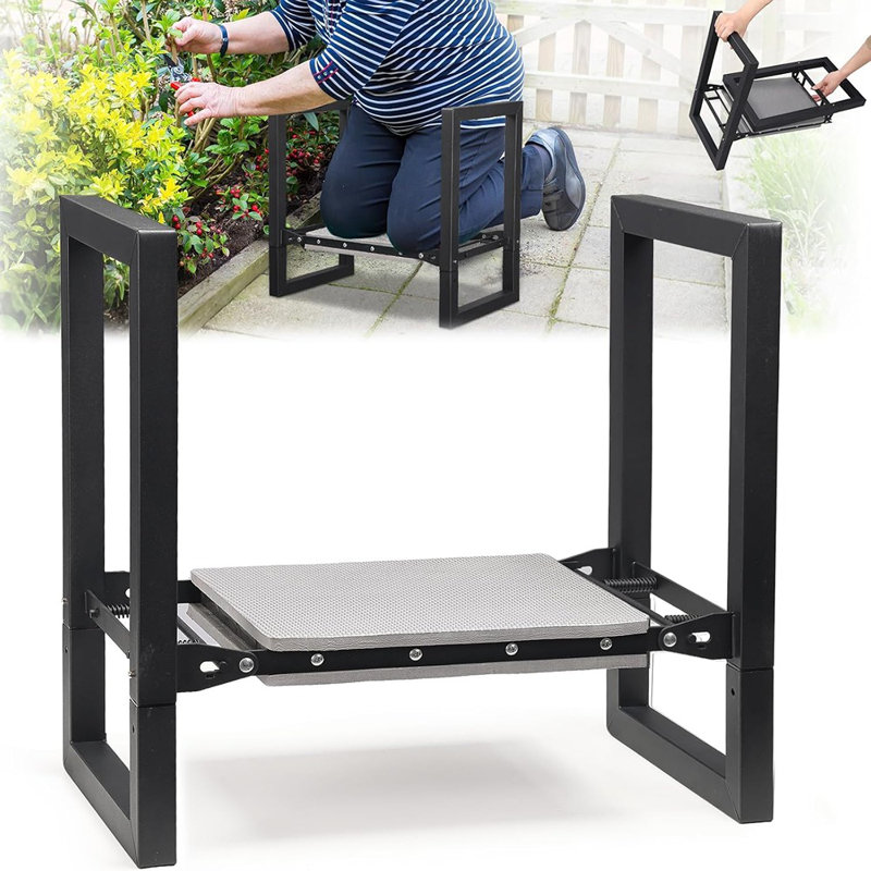 Garden Kneeler And Seat - Folding Garden Stool With Handles, Hea...