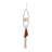 Geometric Metal and Cotton Wall Hanging with Tassel