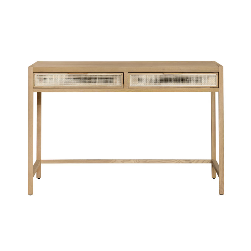 Pearman Solid Wood Solid Wood Writing Desk, Natural