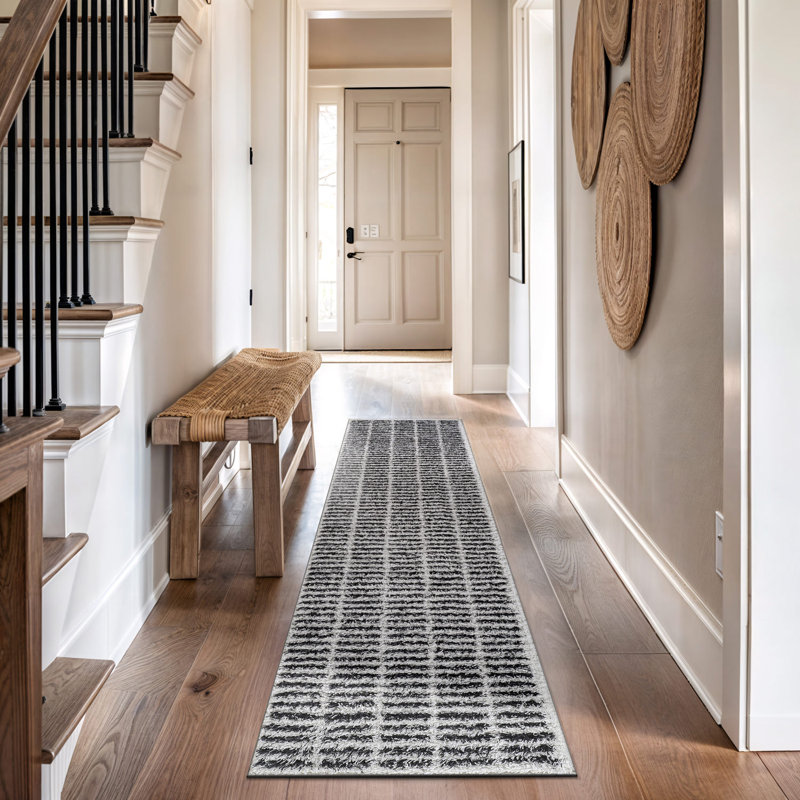Tapis à poils longs Bohemian, Tapis de couloir 2 pi 2 po x 12 pi