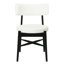 Chaises de salle à manger de style Mid-Century moderne (MP2 / carton) noir + beige-336836055