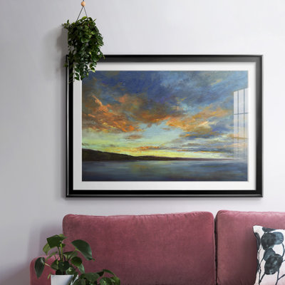 Coastal Views IV-FramedFramed Print W Biseauté mat et verre