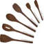 Red Beechwood Utensil Set S/6