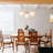 3-Light Opaque White Glass Sphere Chandelier
