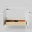 Meuble-lavabo simple 36 po Scalloped - blanc - sans comptoir - boutons noirs-123430961-123430959