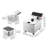 Commercial Electric Deep Fryer, 12.15 Qt, 1750W Stainless Steel Countertop Fryer with Basket and Lid, Overheat Protection, Temp Control, Adjustable Feet for Commercial Restaurant Use, Silver