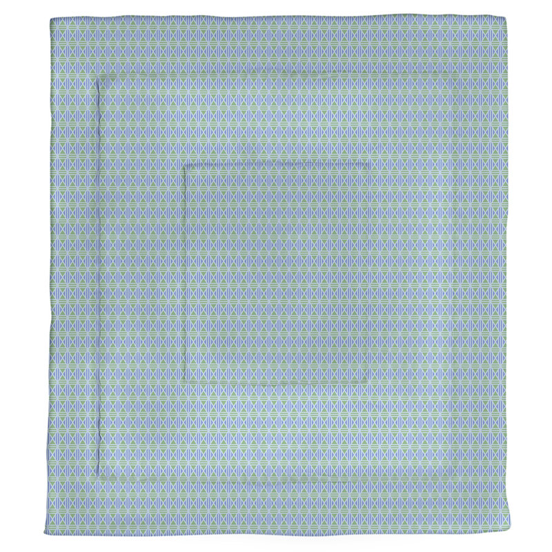 Édredon réversible simple Katelyn Elizabeth, Édredon simple, Bleu et pastel